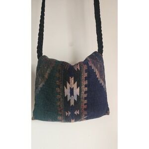 Woven Tapestry Crossbody Bag‎ Southwest Aztec Flap Hippie Boho Purse